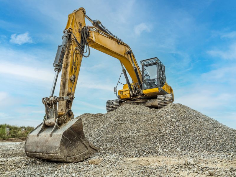 Backhoe Grading