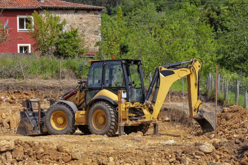 Backhoe Grading