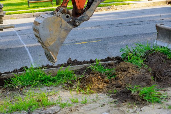 Cost of Sewer Line Trenching in Brentwood